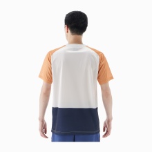 Yonex Sport T-shirt Practice Colourblock 16745 (100% Polyester) 2025 natural/orange Men's